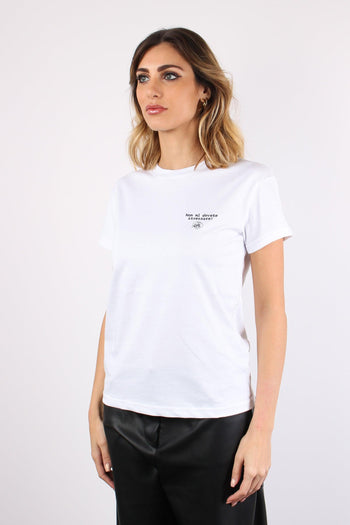 T-shirt Ricamo Non Mi Dovete Bianco - 3