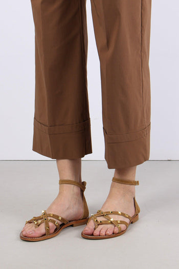 Pantalone Cropped Risvolto Terra - 7