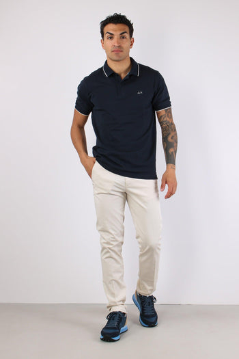 Polo Profilo Sottile Navy Blue - 5