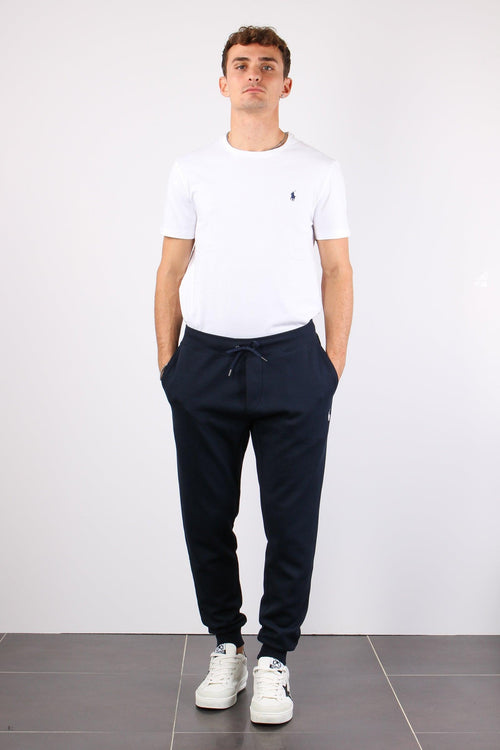 Pantalone Felpa Logo Navy