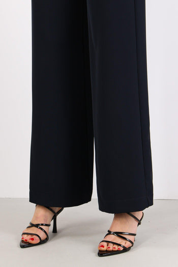 Pantalone Palazzo Fluido Blu - 6