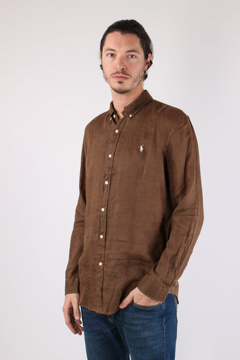 Camicia Lino Slim Fit Chestnut - 3