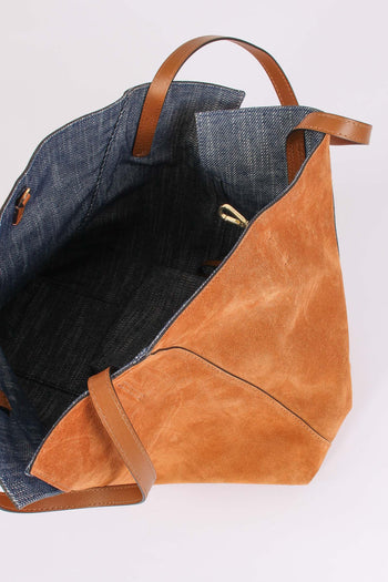 Maya Shopping Reversibile Caramello - 5