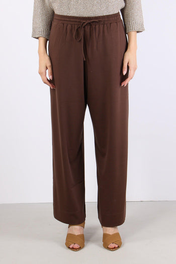 Modico Pantalone Cropped Punto Cioccolato - 2