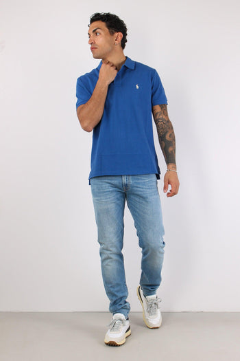 Polo Manica Corta Dusty Azure - 3