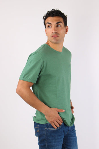 T-shirt Cotone Fiammato Muschio - 3