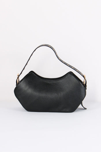 Tracolla Tasche Borchie Lather Black - 3