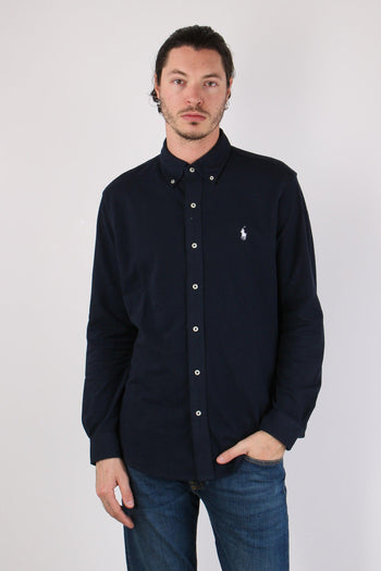 Camicia Twill Cotone Leggero Aviator Navy - 2