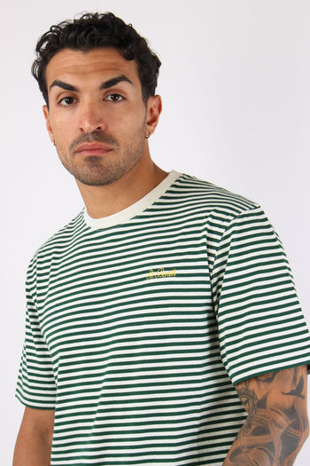 T-shirt Righe Verde/bianco - 7