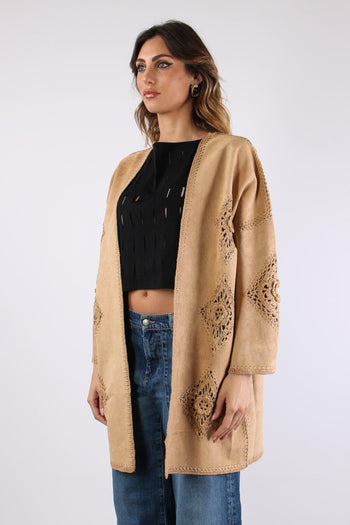 Kimono Eco Suede Ricami Suede - 4