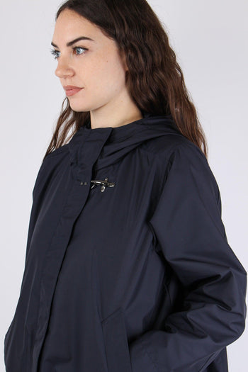 Cappa Nylon Cappuccio Blu - 7