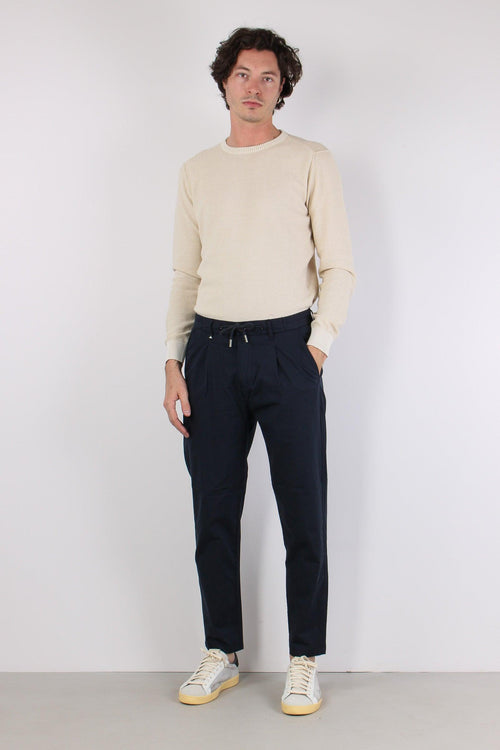Pantalaccio Misto Lino Blu