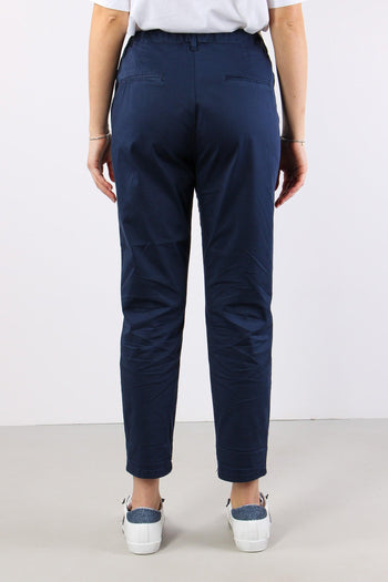 Chino Elastico Rasatello Blu - 4