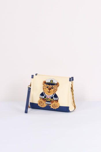 Pochette Canvas Orso Bicolor Blue - 2