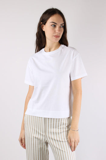 T-shirt Logo Manica Corta Bianco - 2