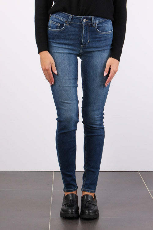 Jeans Divine Tasca Strass Denim Blue Winner - 2