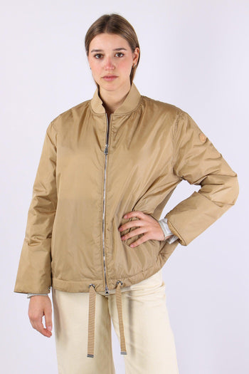 Aisha Giubbotto Nylon Svasato Stardust Beige - 2