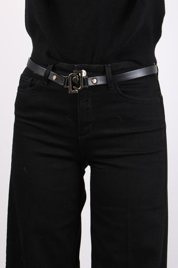 Jeans Fare Belt Denim Nero - 7