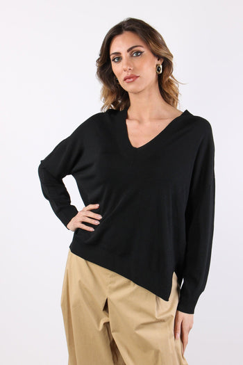 Maglia M/m Scavo V Nero - 2