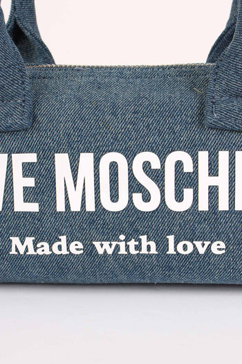 Bauletto Canvas Lettering Denim - 5