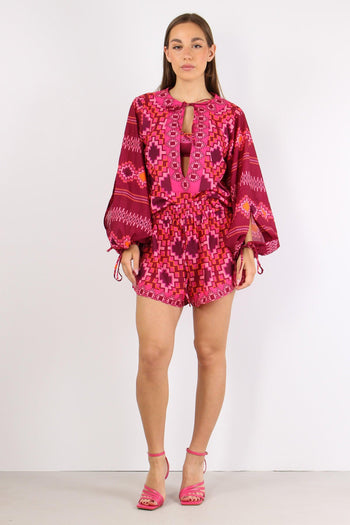 Short Fantasia Etnica Fucsia - 5