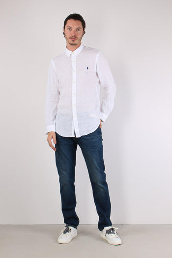 Camicia Lino Slim Fit White - 2