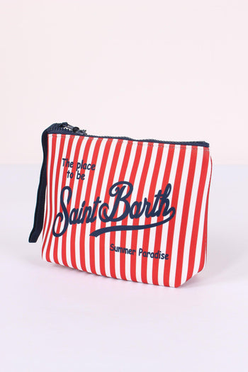 Aline Pochette Righe Rosso/bianco - 6