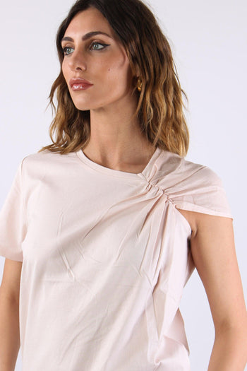 Lateral T-shirt Arriccio Spall Silver Peony - 7