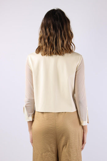 Alfio Giacca Ecopelle Tulle Butter - 4