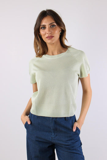 Maglia M/m Filo Cotone Menta - 2