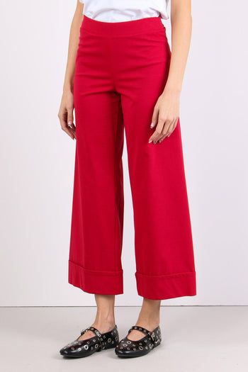 Pantalone Cropped Risvolto India - 3