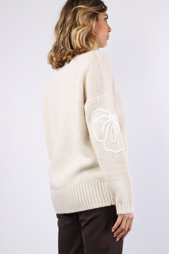 Dolcevita Ricamo Margherite Burro - 6