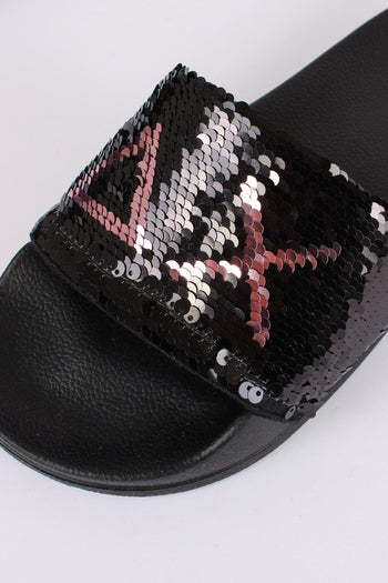 Ciabatta Fascia Pailettes Nero/oro - 5