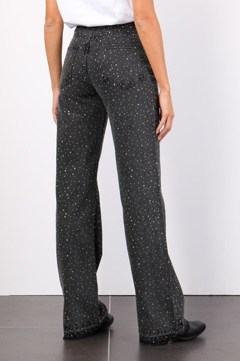 Jeans Multi Strass Nero - 5