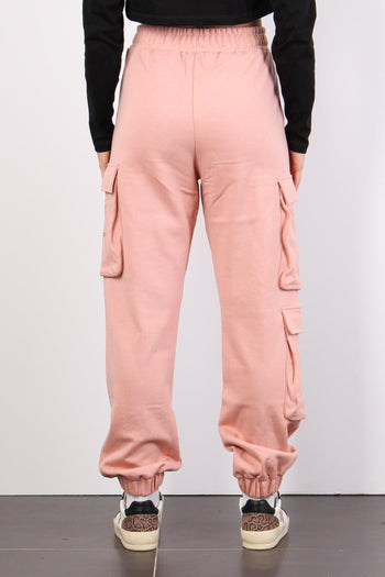 Pantalone Felpa Tasconato Old Rose - 3