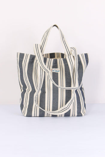 Essential Bag Canvas Blu/beige - 3