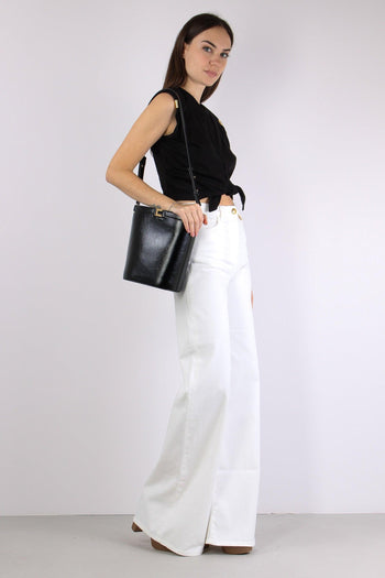 Denim Maxi Zampa Avorio - 3
