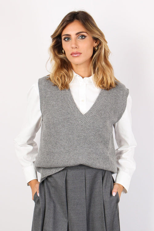 Dolce Gilet Cachemire Grigio - 1