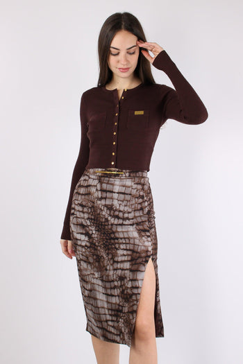 Cardigan Maglia Cacao - 4
