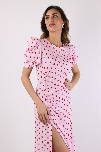 Abito Spalla Arriccio Rosa - 3