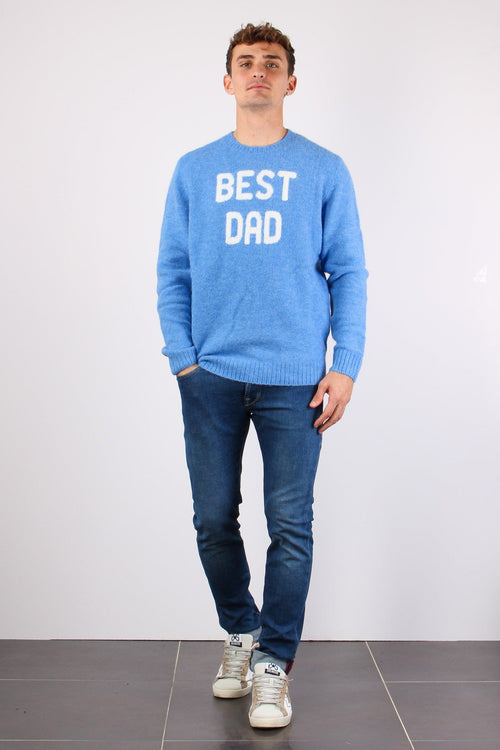 Maglia Girocollo Ricamo Stretch Best Dad - 2