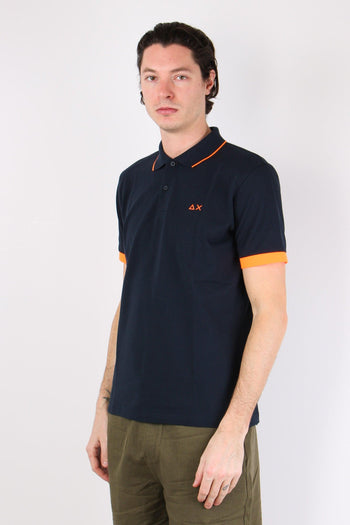 Polo Mc Profilo Sottile Fluo Navy Blue - 2