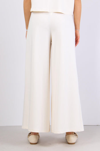 Pantalone Palazzo Modal Burro - 4