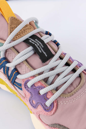 Sneakers Yamano Suede Nylon Grey/pink - 8