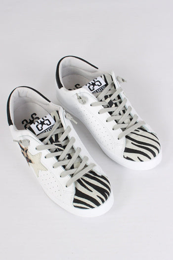 Sneakers Low Zebra Bianco/animalier - 5