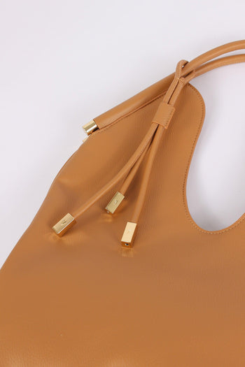 Amber Mazzaluna Ciondolo Oro Camel - 6