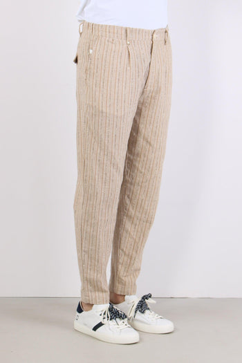 Pantalone Riga Jacquard Beige - 6