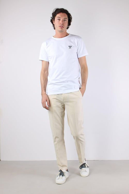 Pantalone Chino Misto Lino Panna