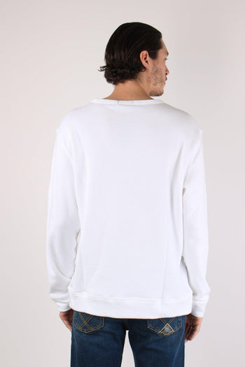 Felpa Girocollo Spugna White - 4