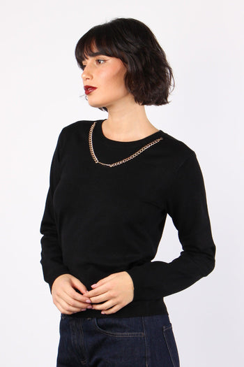 Claudia Maglia Catena Placca Black - 5